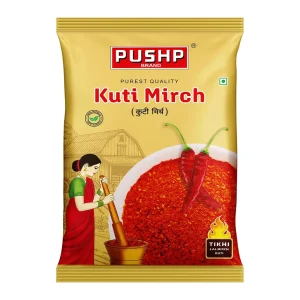 Pushp Masale Kuti Mirch 500g packet - Authentic coarsely ground chili powder