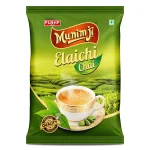 Munimji Elaichi Chai – Premium Assam Tea Infused with Natural Cardamom | Strong, Aromatic Chai Patti by Pushp Brand